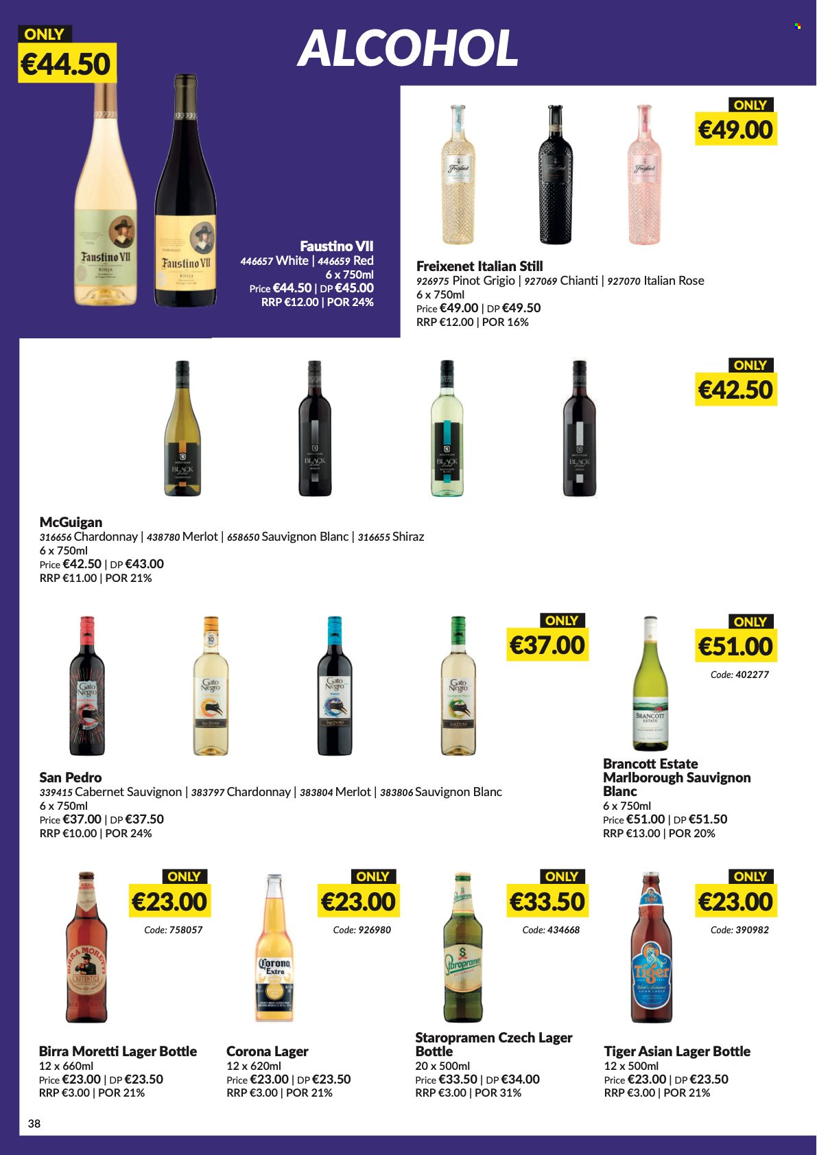 thumbnail - MUSGRAVE Market Place offer  - 08.05.2022 - 04.06.2022 - Sales products - Cabernet Sauvignon, red wine, white wine, Chardonnay, wine, Merlot, alcohol, Shiraz, Pinot Grigio, Sauvignon Blanc, rosé wine, beer, Corona Extra, Lager, rose. Page 39.