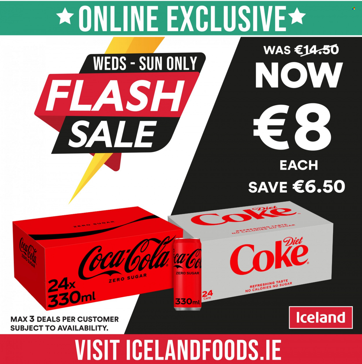 thumbnail - Iceland offer  - 18.05.2022 - 22.05.2022 - Sales products - Coca-Cola, Diet Coke. Page 1.