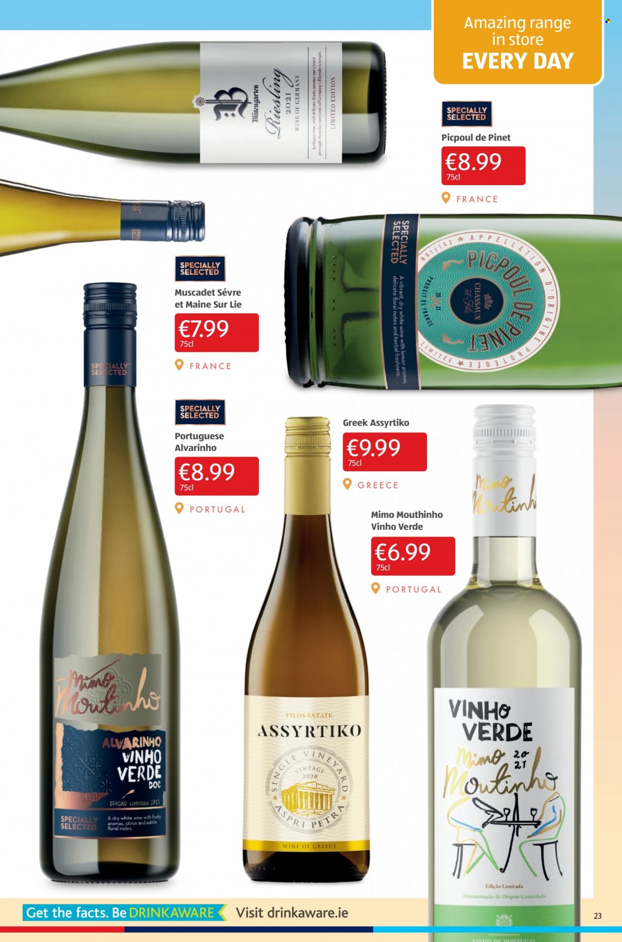 thumbnail - Aldi offer  - 26.05.2022 - 01.06.2022 - Sales products - Riesling, white wine, wine. Page 23.