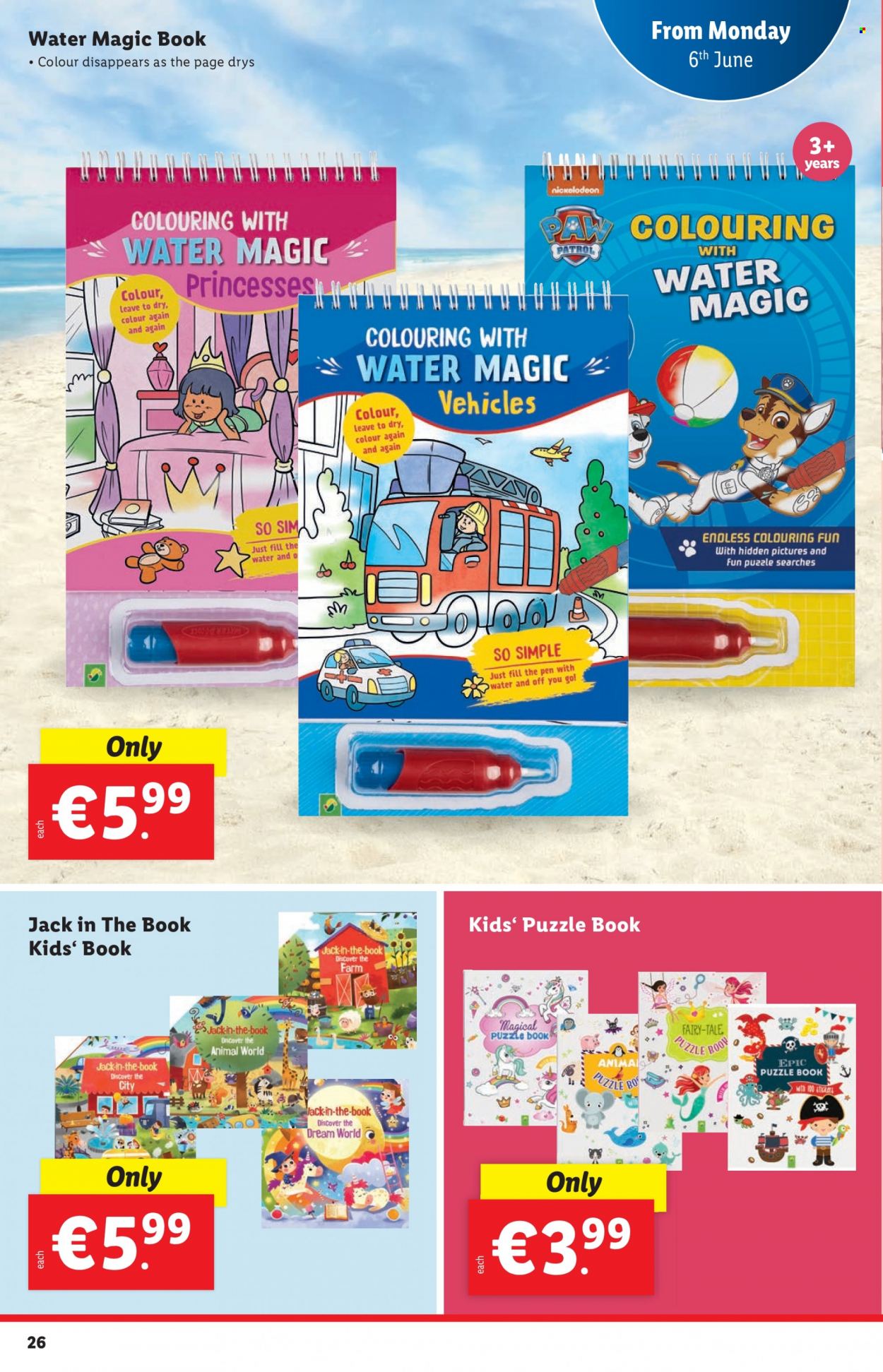 thumbnail - Lidl offer  - 02.06.2022 - 08.06.2022 - Sales products - Fairy, pan, sticker, pen, book, puzzle, Go!. Page 26.