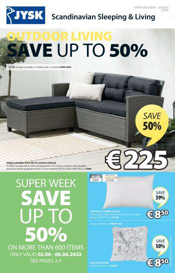 JYSK offer  - 2.6.2022 - 15.6.2022.