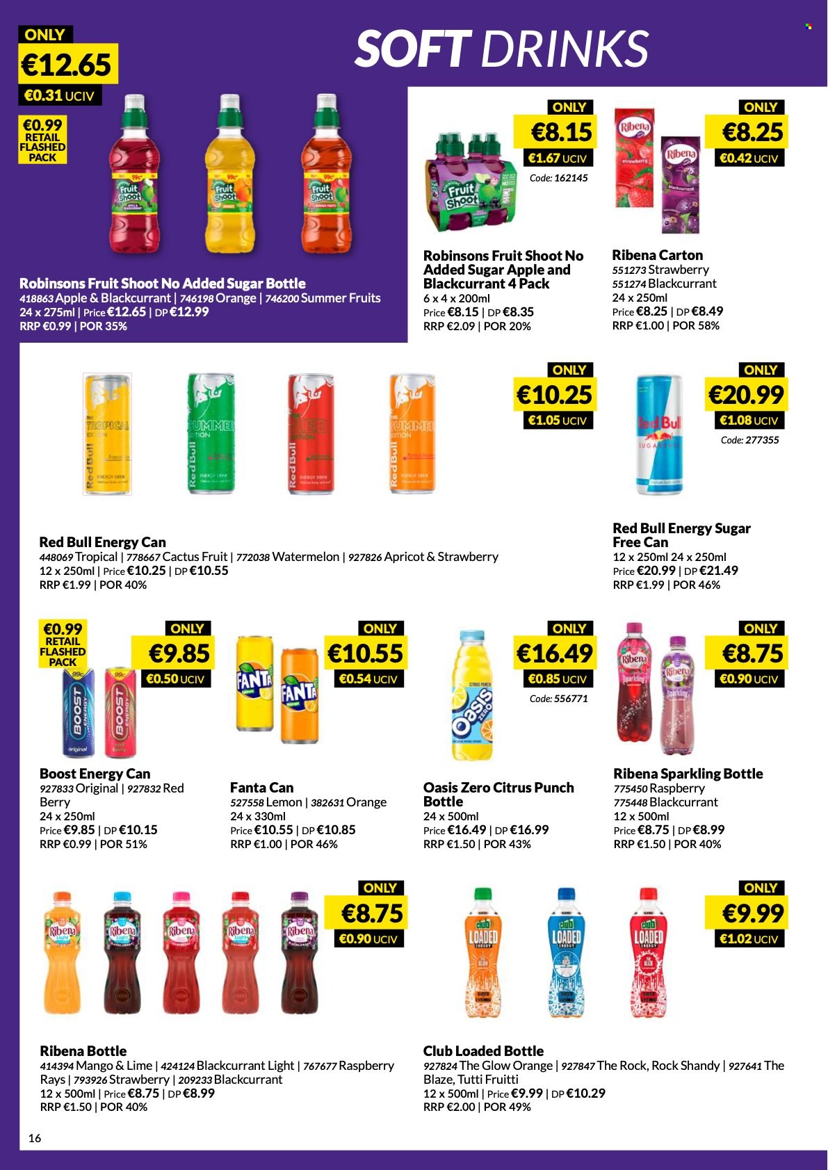 thumbnail - MUSGRAVE Market Place offer  - 05.06.2022 - 02.07.2022 - Sales products - watermelon, oranges, Fanta, soft drink, Red Bull, fruit punch, Boost, cactus. Page 16.