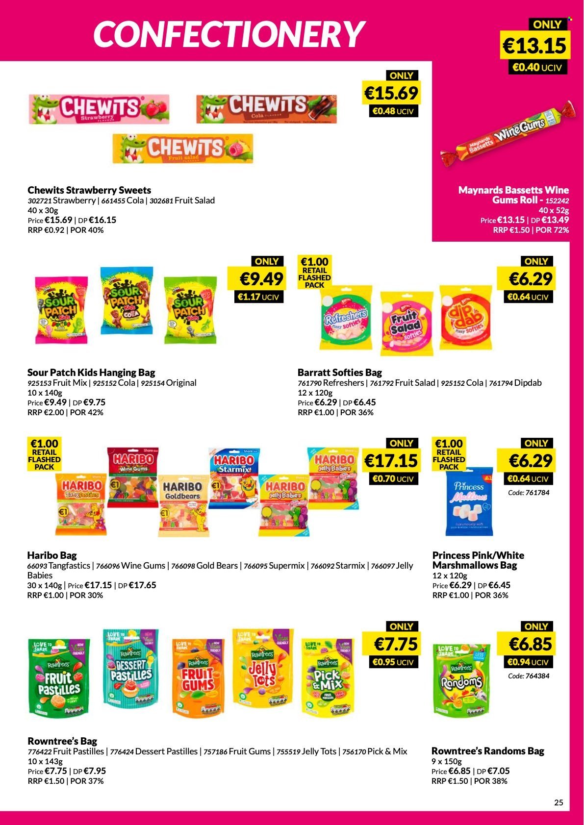 MUSGRAVE Market Place offer  - 5.6.2022 - 2.7.2022 - Sales products - salad, marshmallows, Haribo, fruit mix, jelly, jelly candy, pastilles, sour patch, fruit salad, bag. Page 25.