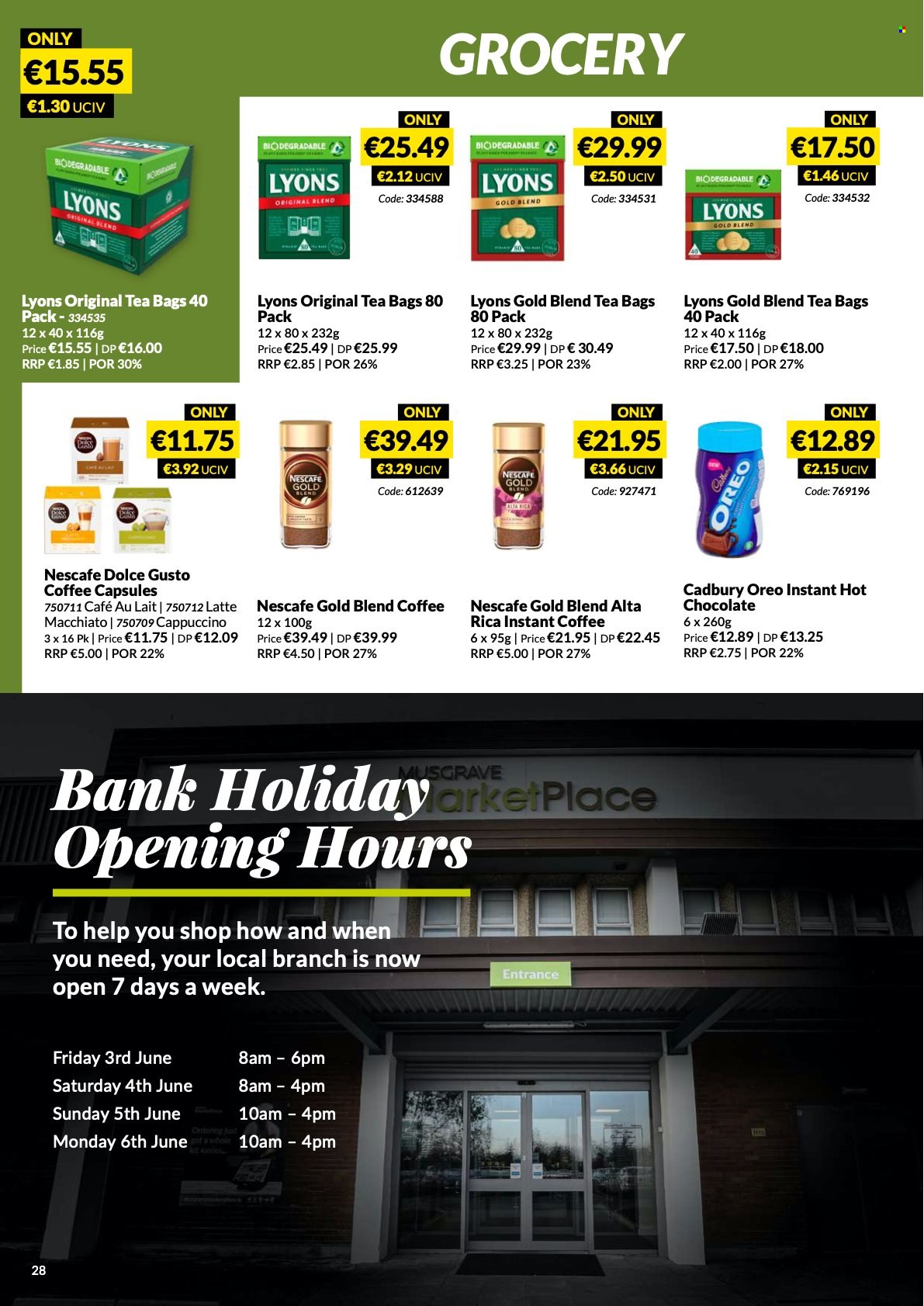 MUSGRAVE Market Place offer - 05.06.2022 - 02.07.2022. Page 28