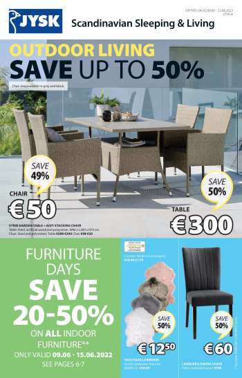 JYSK offer  - 9.6.2022 - 22.6.2022.