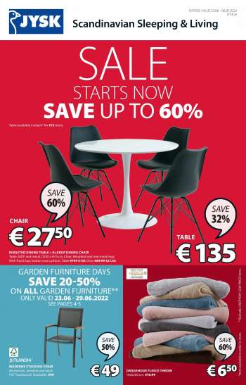 JYSK offer  - 23.6.2022 - 6.7.2022.
