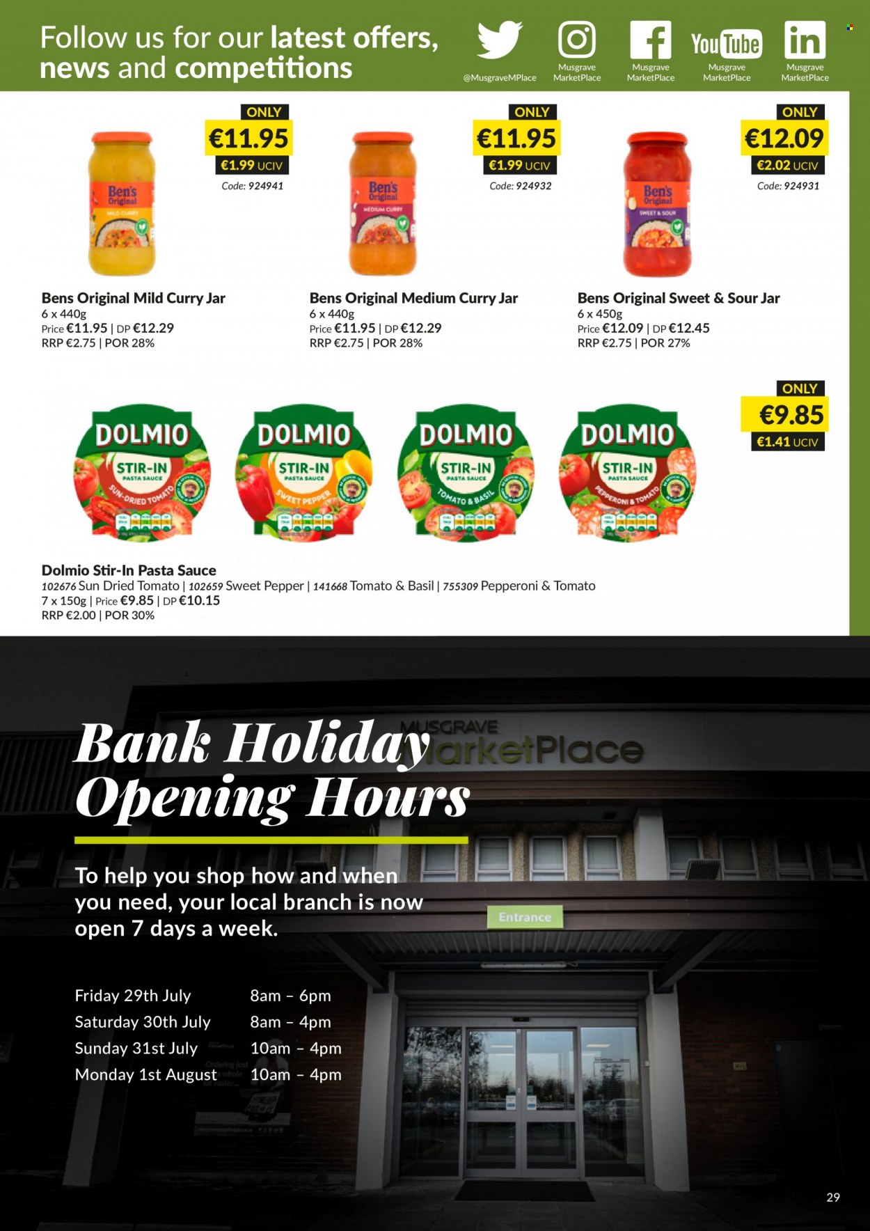 MUSGRAVE Market Place offer - 03.07.2022 - 30.07.2022. Page 29