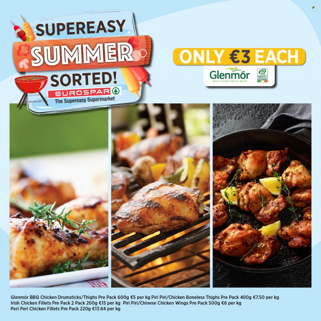 thumbnail - EUROSPAR offer  - Sales products - chicken wings, chicken drumsticks. Page 2.
