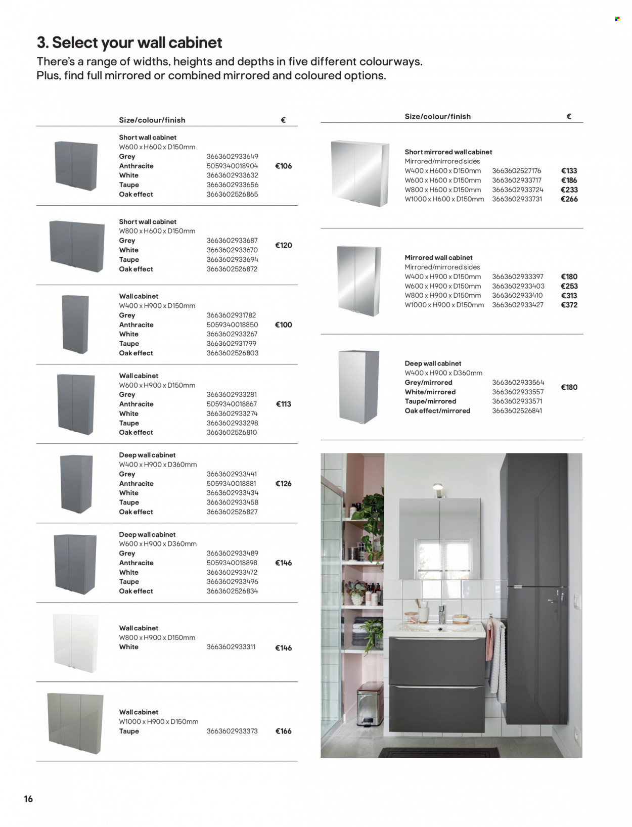 thumbnail - B&Q offer  - Sales products - cabinet, wall cabinet. Page 16.