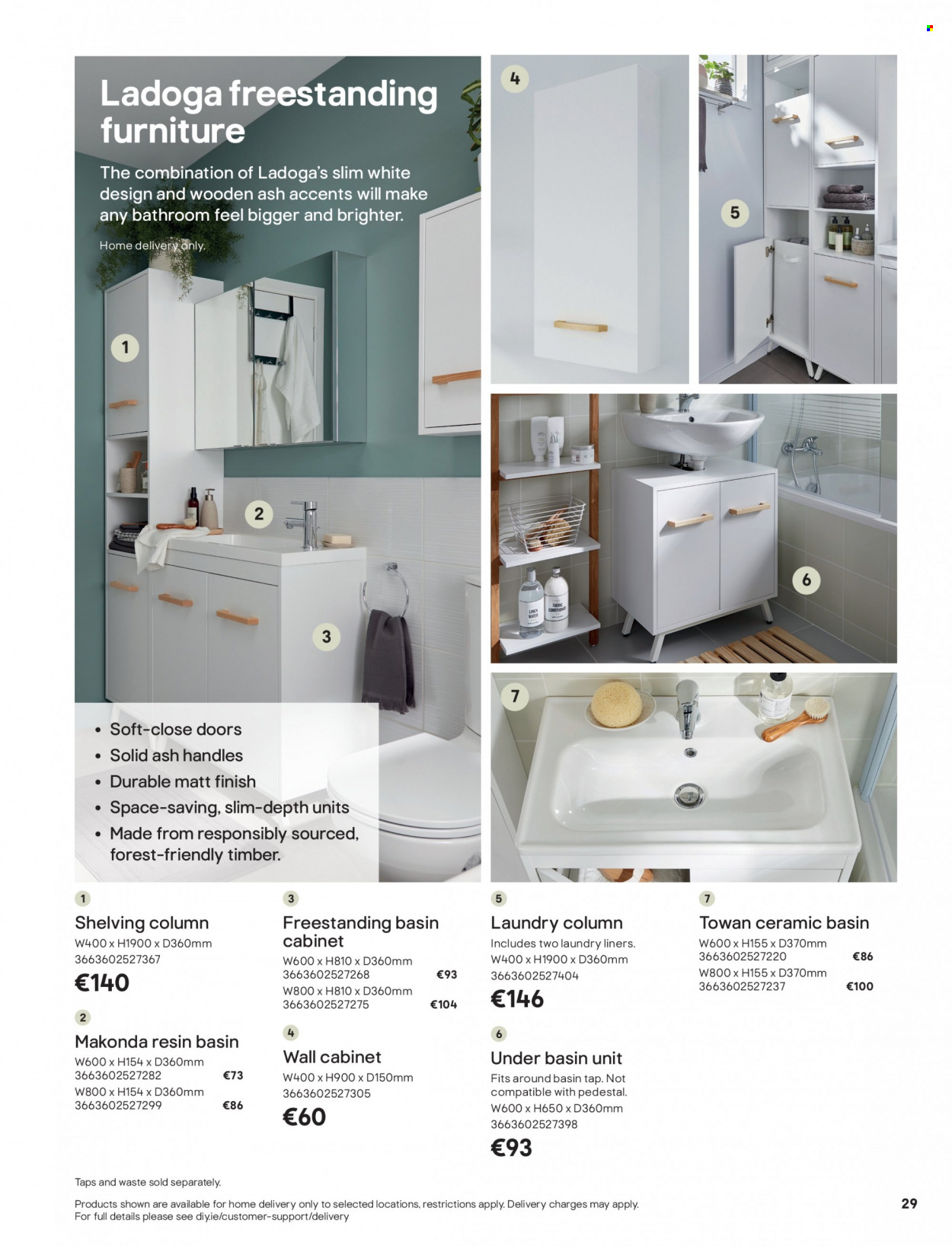 thumbnail - B&Q offer  - Sales products - cabinet, wall cabinet. Page 29.