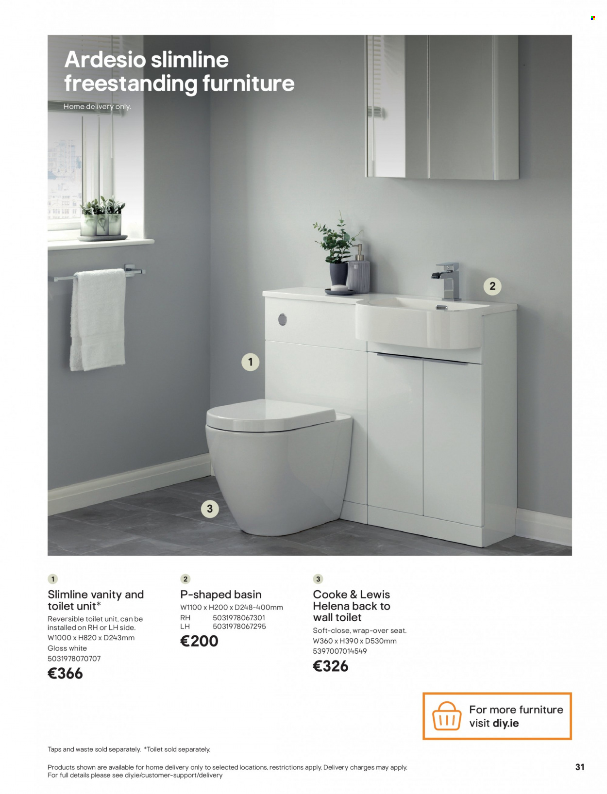 thumbnail - B&Q offer  - Sales products - vanity. Page 31.