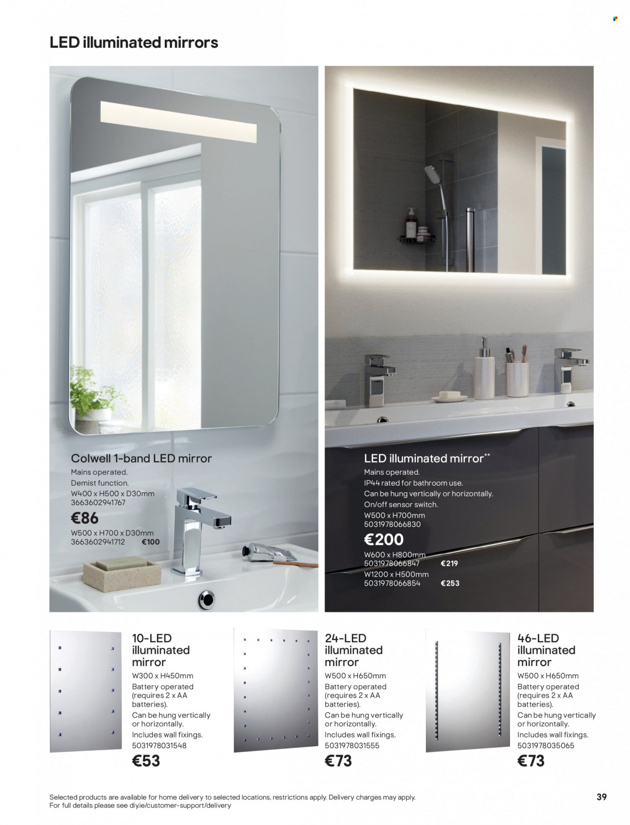 thumbnail - B&Q offer  - Sales products - mirror. Page 39.