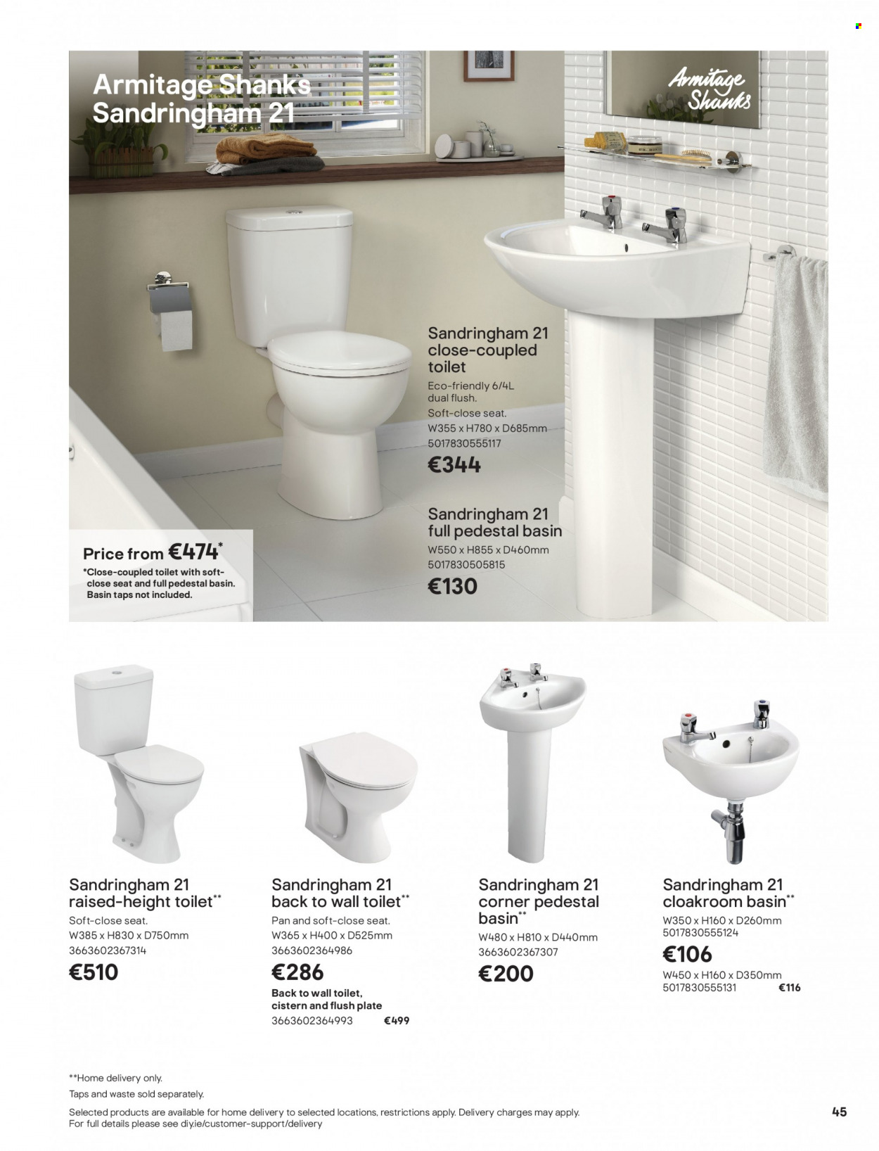 thumbnail - B&Q offer  - Sales products - toilet. Page 45.