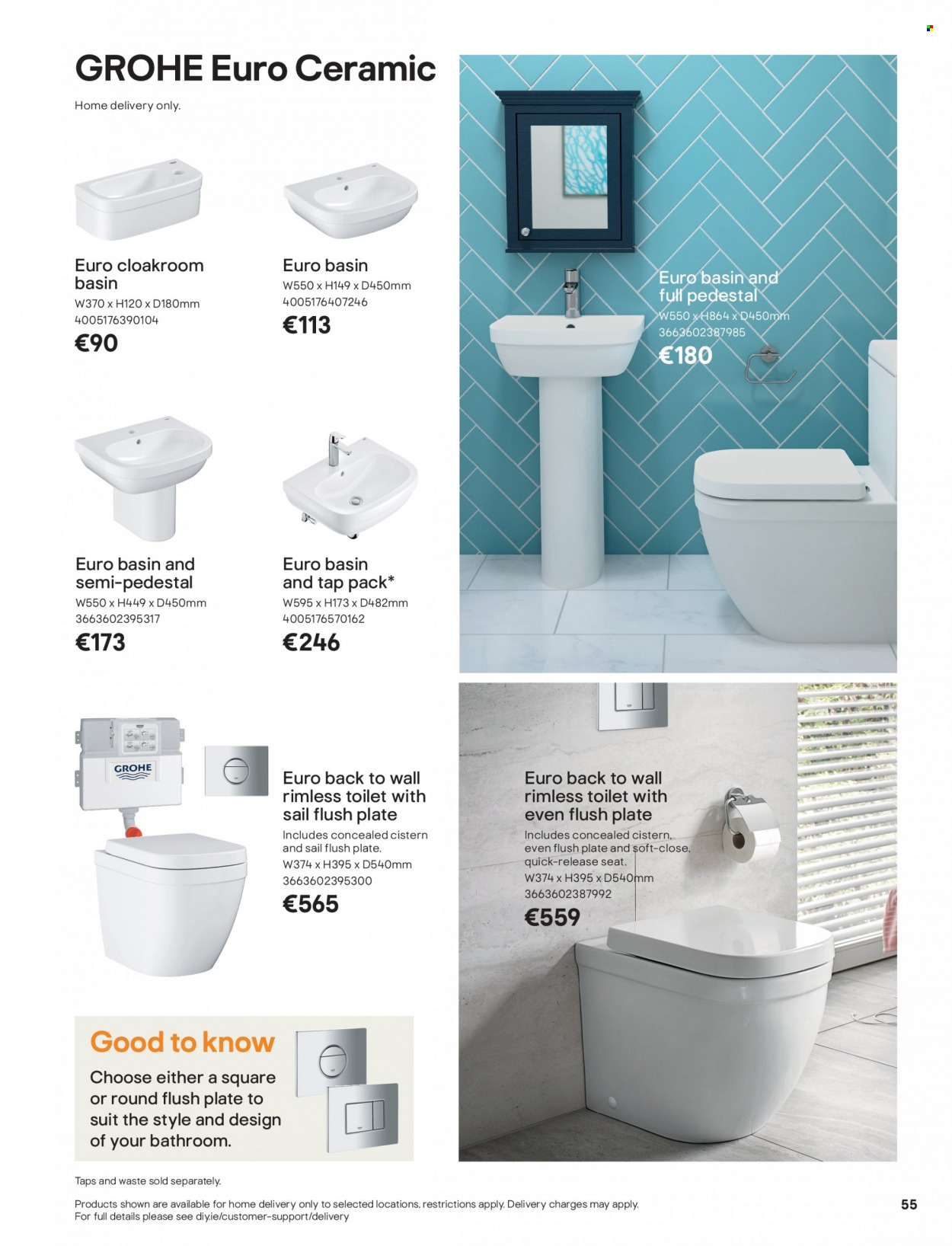 thumbnail - B&Q offer  - Sales products - Grohe, toilet. Page 55.