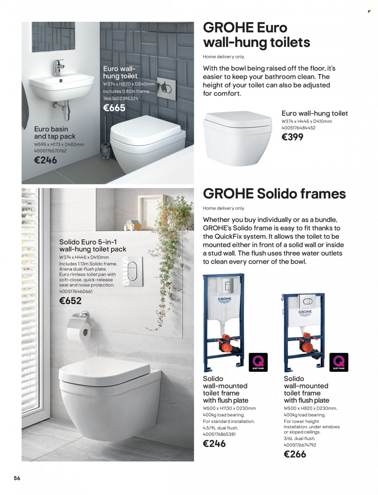 thumbnail - B&Q offer  - Sales products - Grohe, toilet. Page 56.