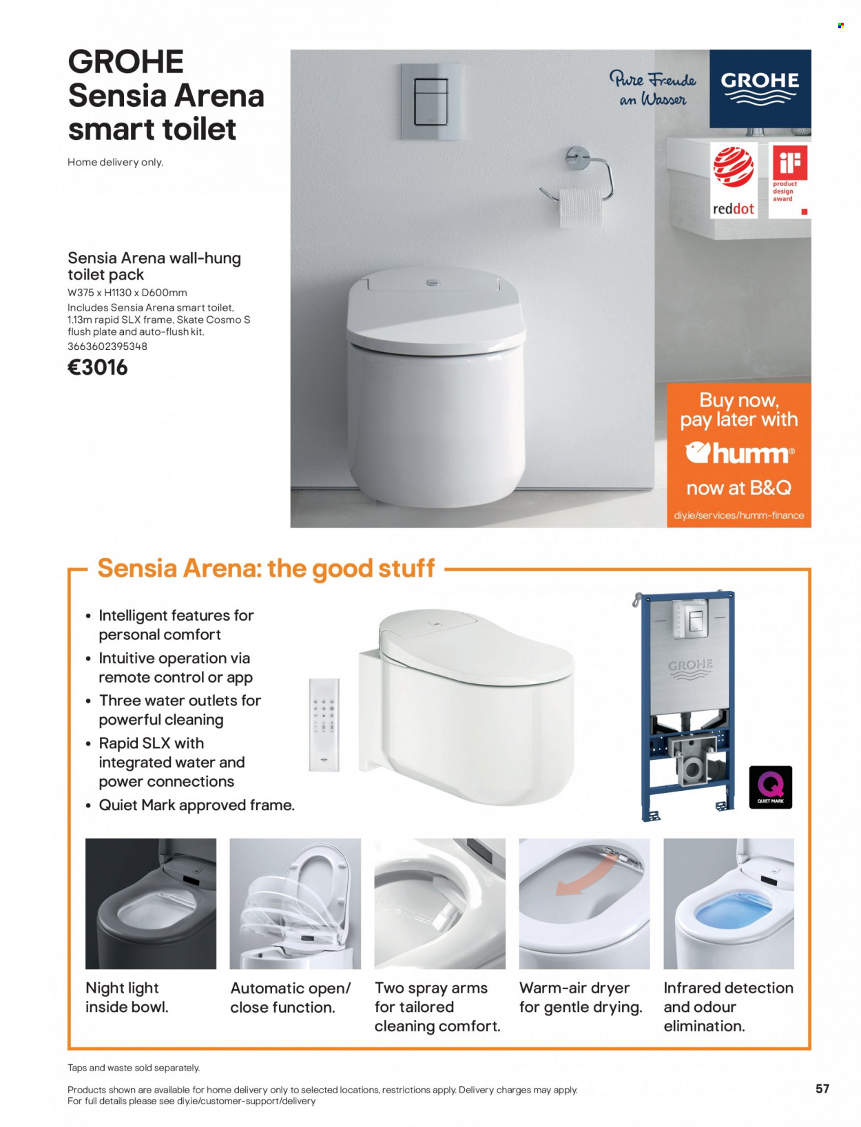 thumbnail - B&Q offer  - Sales products - Grohe, toilet. Page 57.