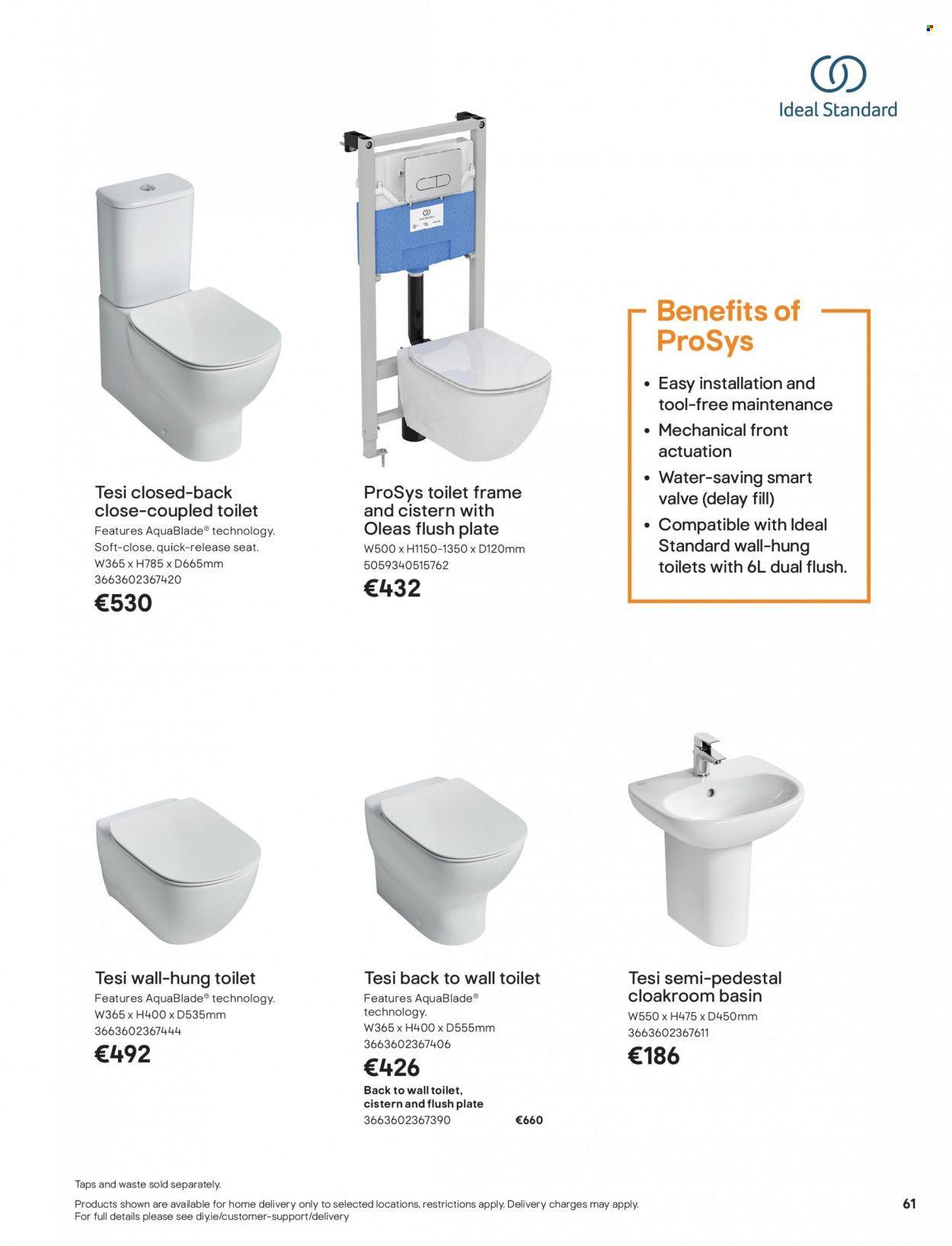 thumbnail - B&Q offer  - Sales products - toilet. Page 61.