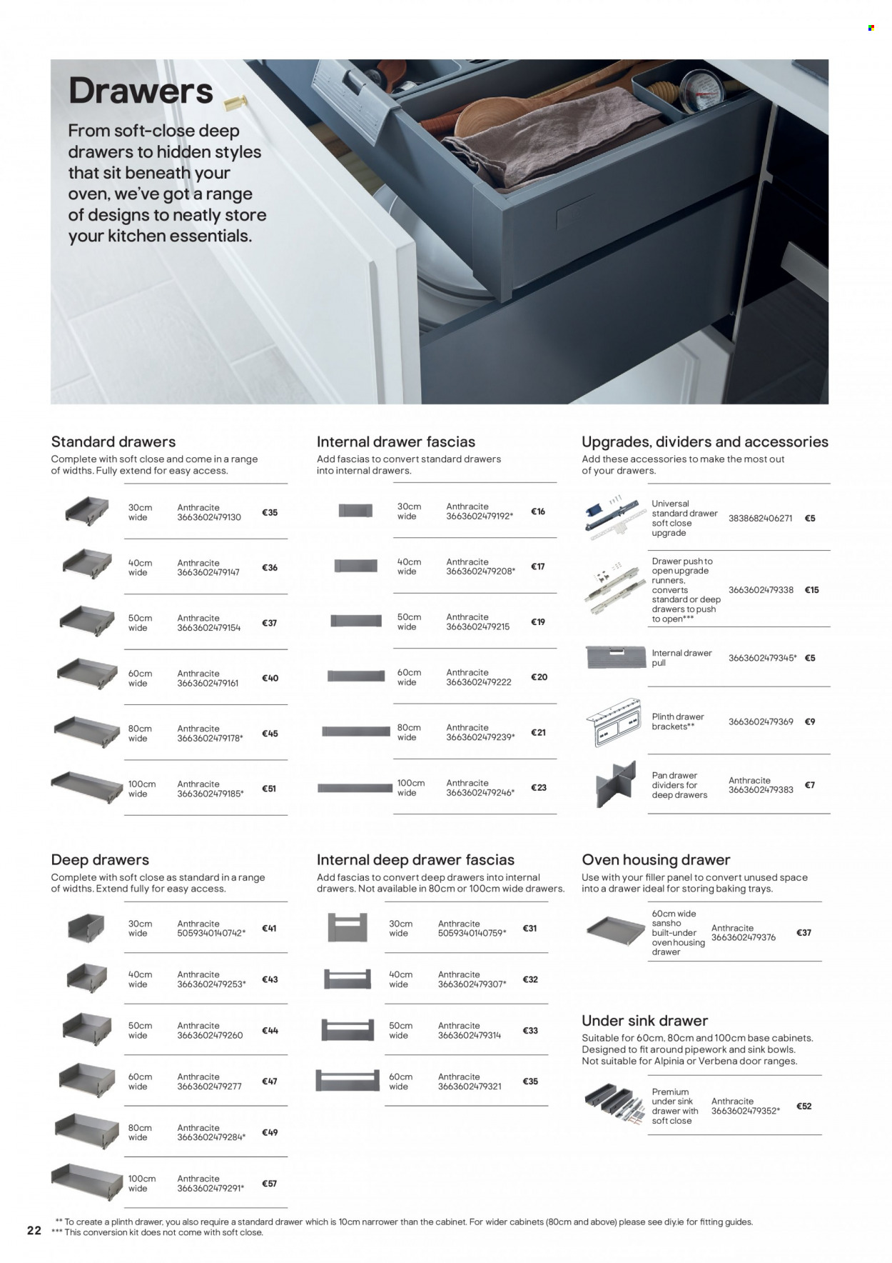 thumbnail - B&Q offer  - Sales products - cabinet, sink. Page 22.