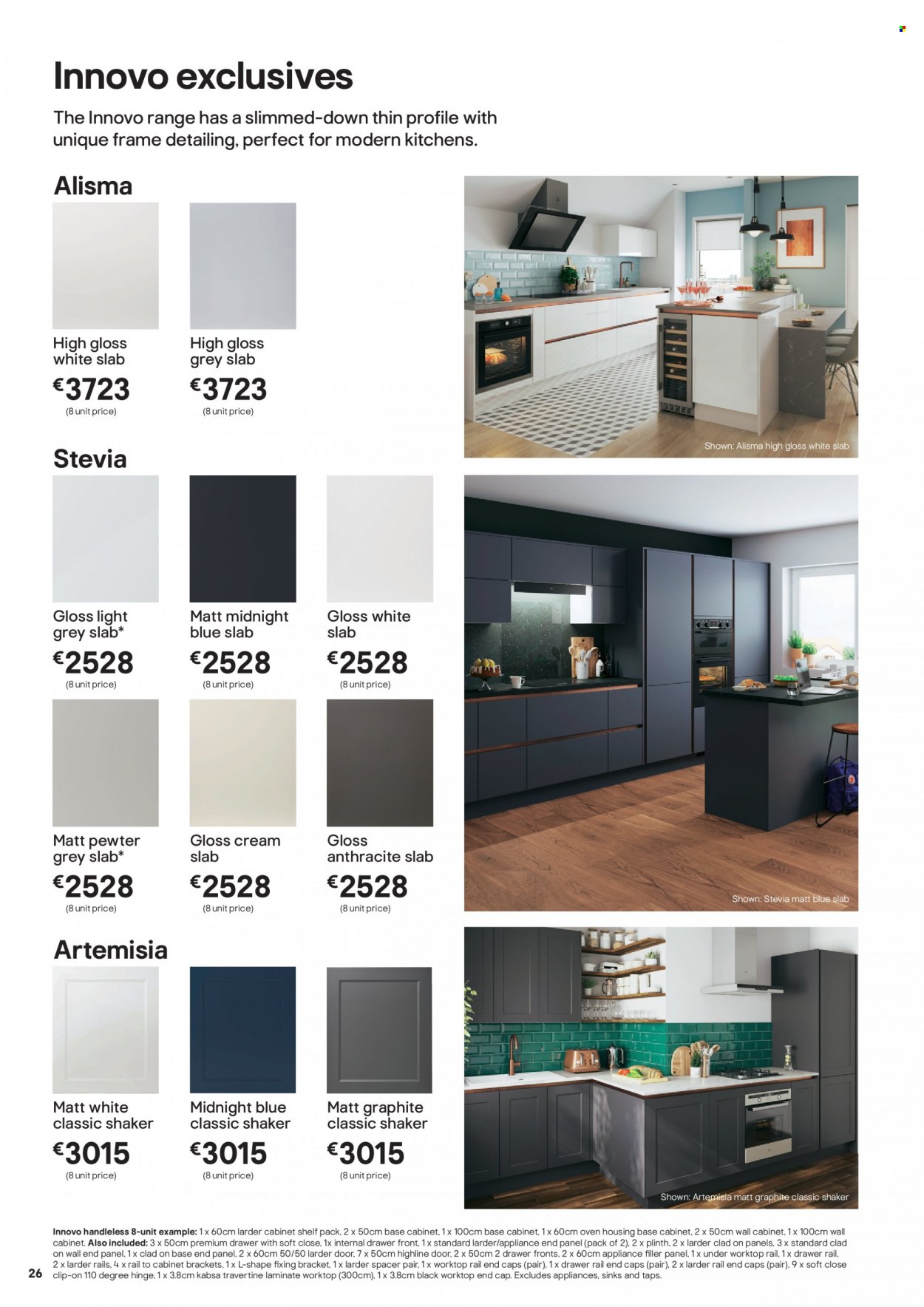 thumbnail - B&Q offer  - Sales products - cabinet, wall cabinet, drawer fronts. Page 26.