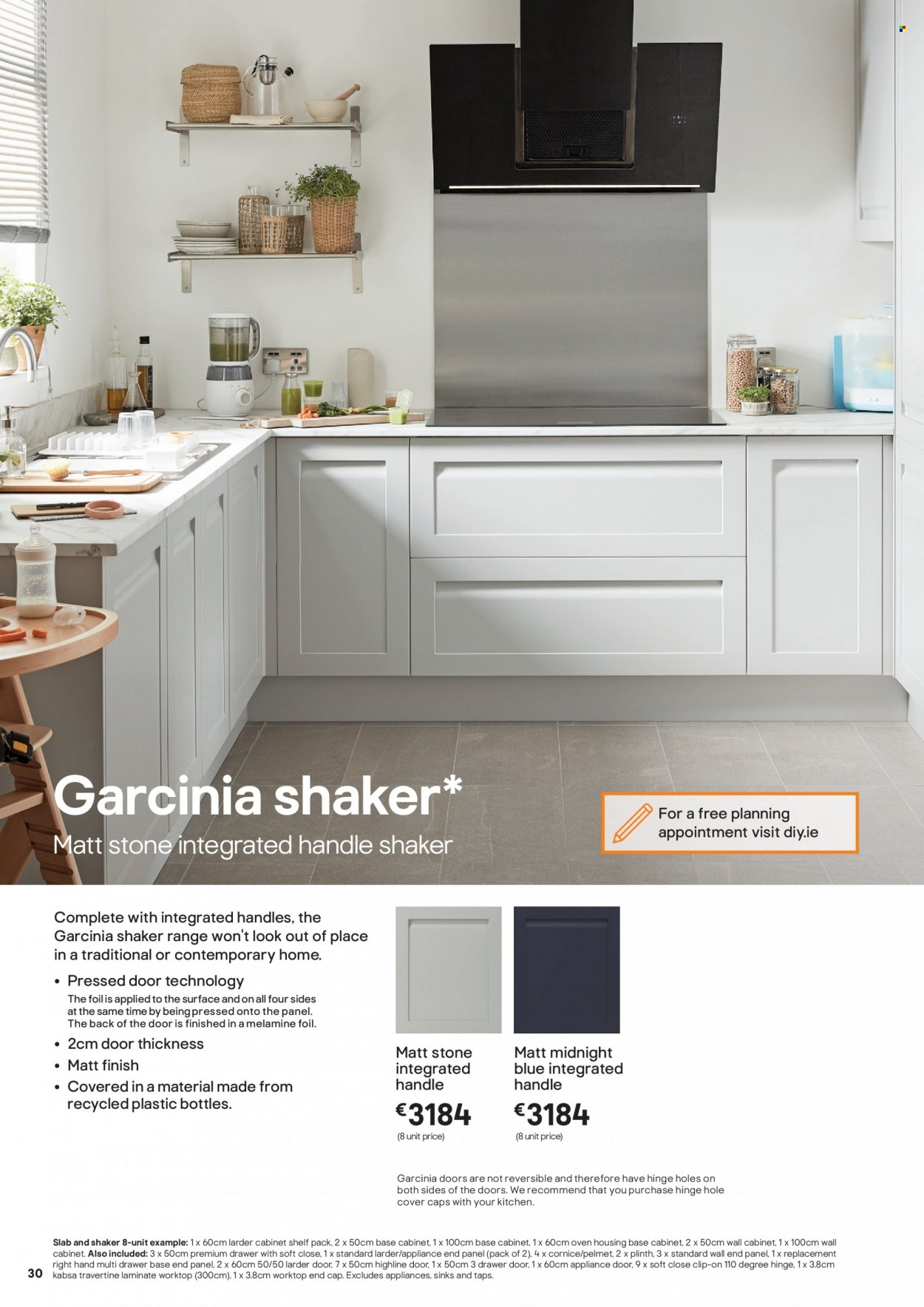 thumbnail - B&Q offer  - Sales products - cabinet, wall cabinet, drawer base. Page 30.
