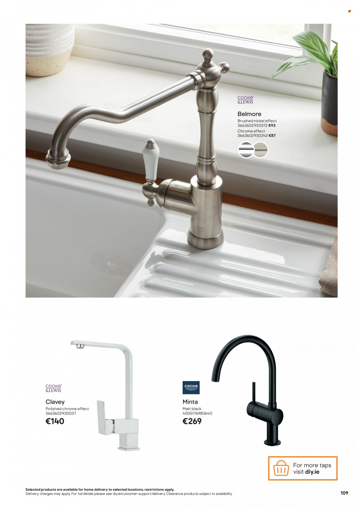 thumbnail - B&Q offer  - Sales products - Grohe. Page 109.