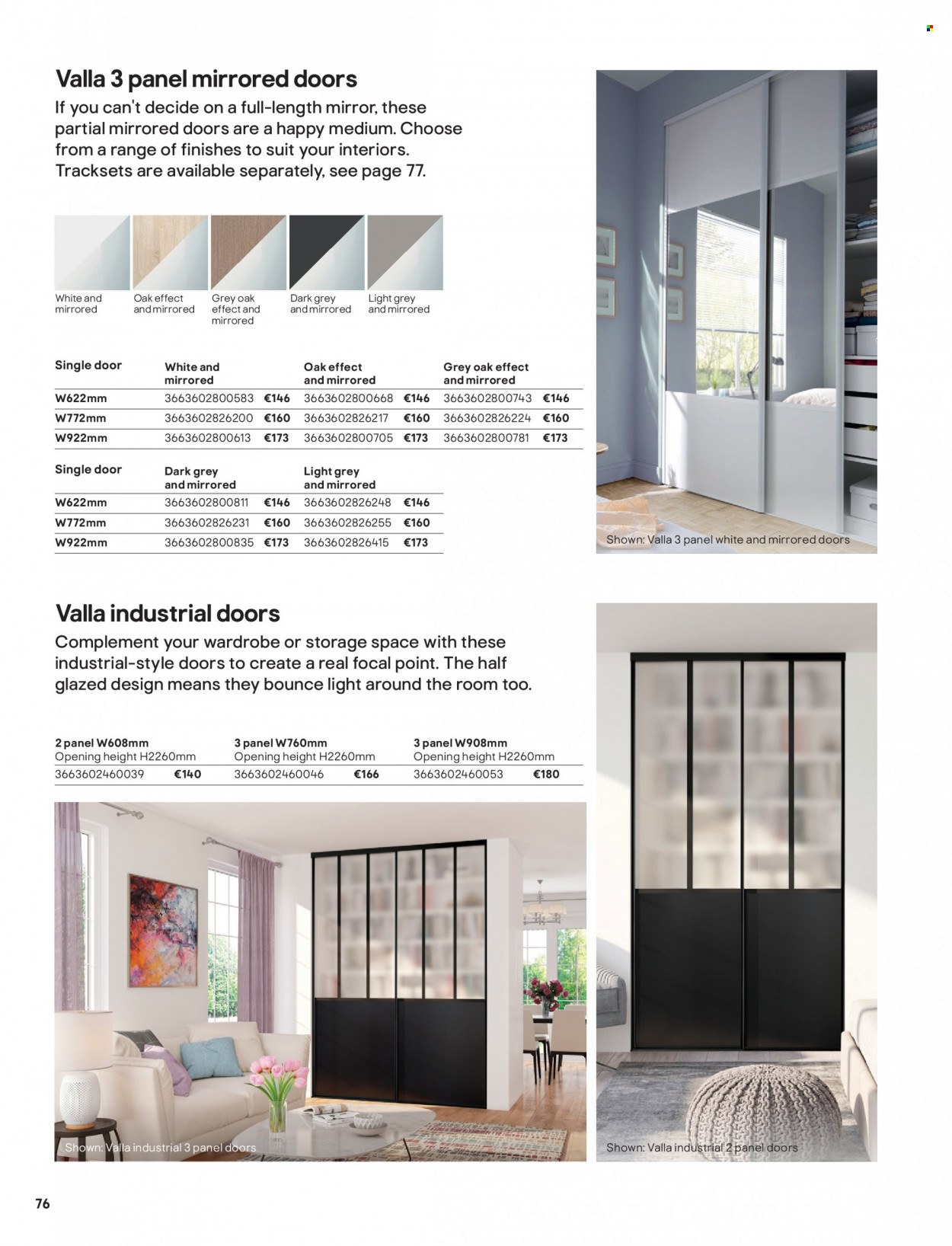 thumbnail - B&Q offer  - Sales products - wardrobe, mirror. Page 76.