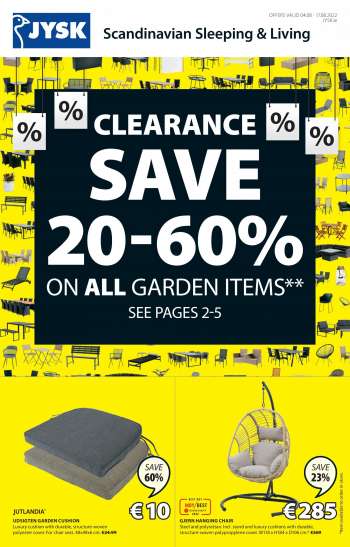 JYSK offer  - 4.8.2022 - 17.8.2022.