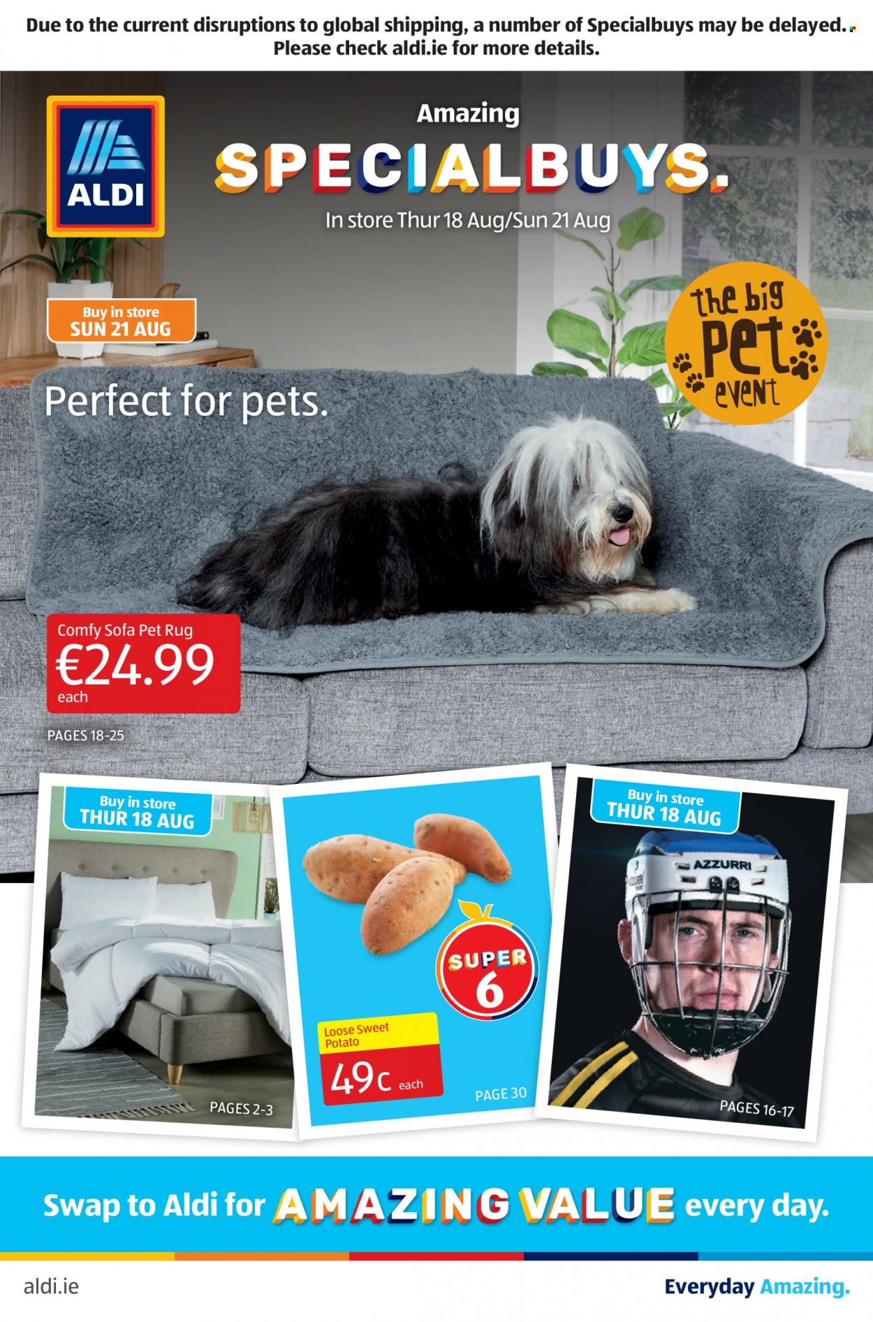 thumbnail - Aldi offer  - 18.08.2022 - 24.08.2022 - Sales products - sweet potato. Page 1.