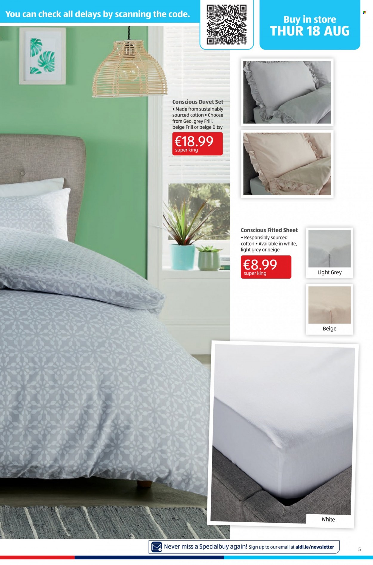 thumbnail - Aldi offer  - 18.08.2022 - 24.08.2022 - Sales products - duvet. Page 5.