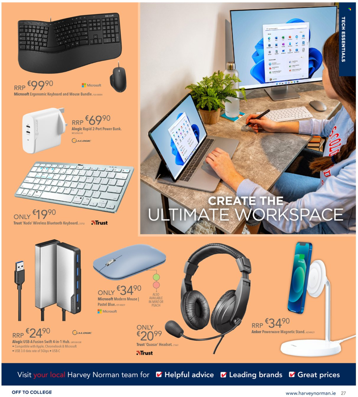 thumbnail - Harvey Norman offer  - 12.08.2022 - 02.10.2022 - Sales products - Trust, Anker, power bank, chromebook, mouse, keyboard, headset. Page 26.