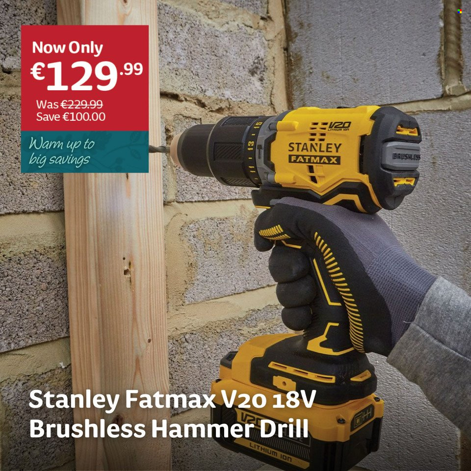 thumbnail - Woodie's offer  - Sales products - Stanley, drill. Page 1.