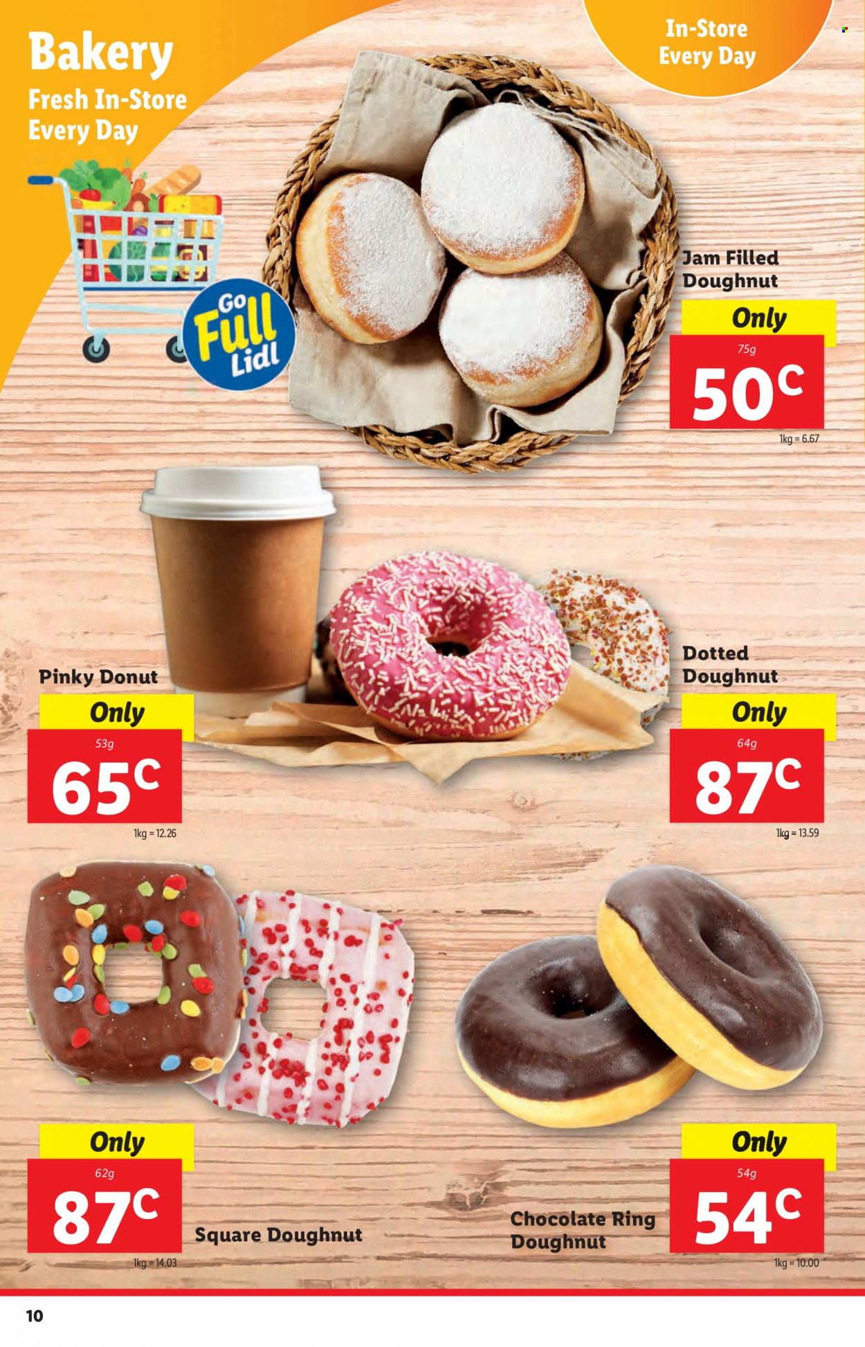 thumbnail - Lidl offer  - 29.09.2022 - 05.10.2022 - Sales products - donut, chocolate. Page 10.
