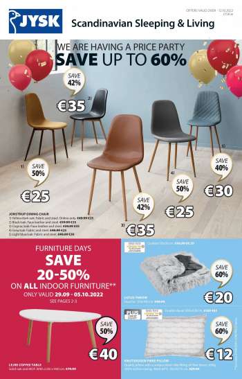 JYSK offer  - 29.09.2022 - 12.10.2022.