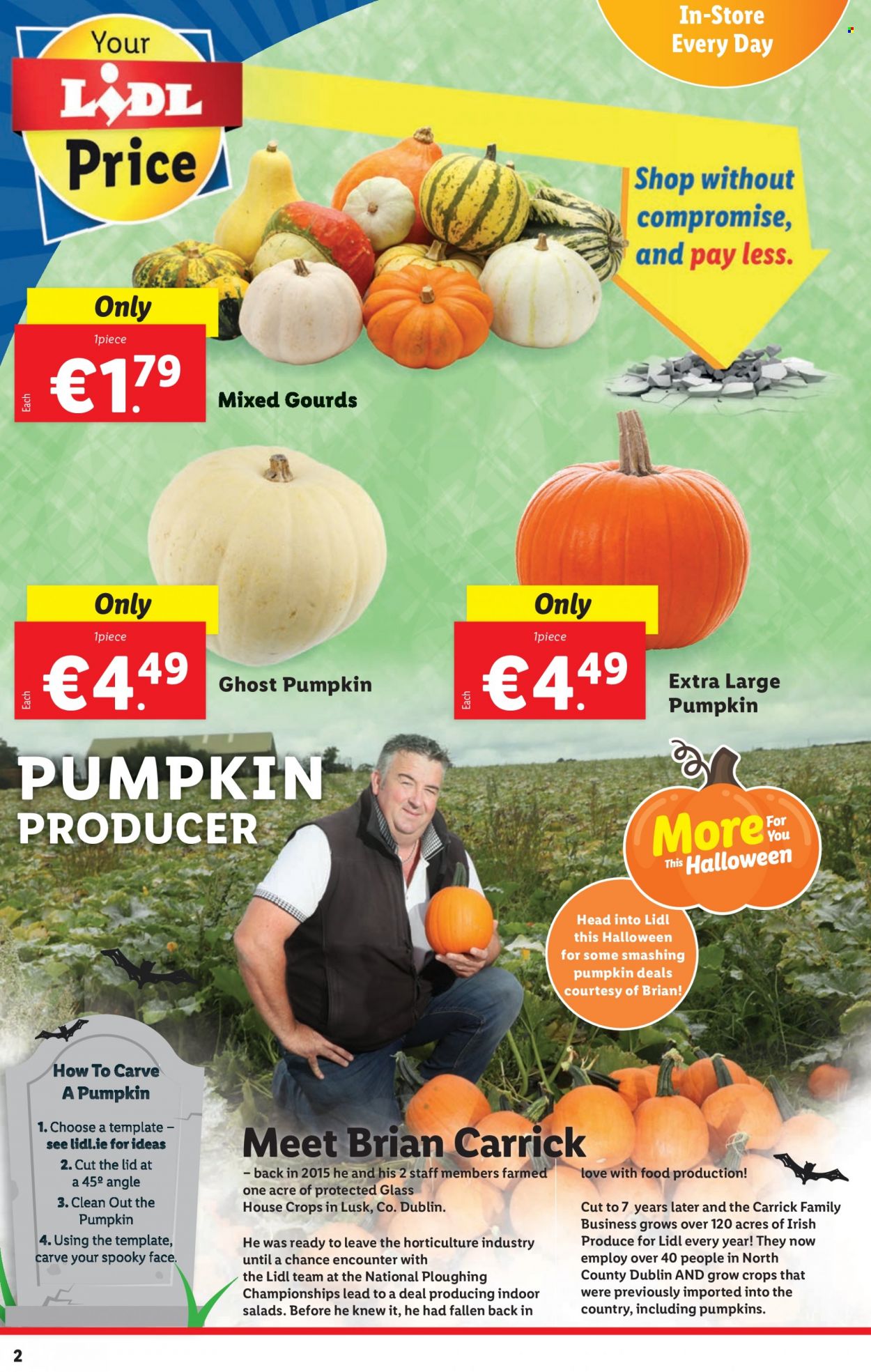 thumbnail - Lidl offer  - 13.10.2022 - 19.10.2022 - Sales products - Halloween, pumpkin, lid. Page 2.