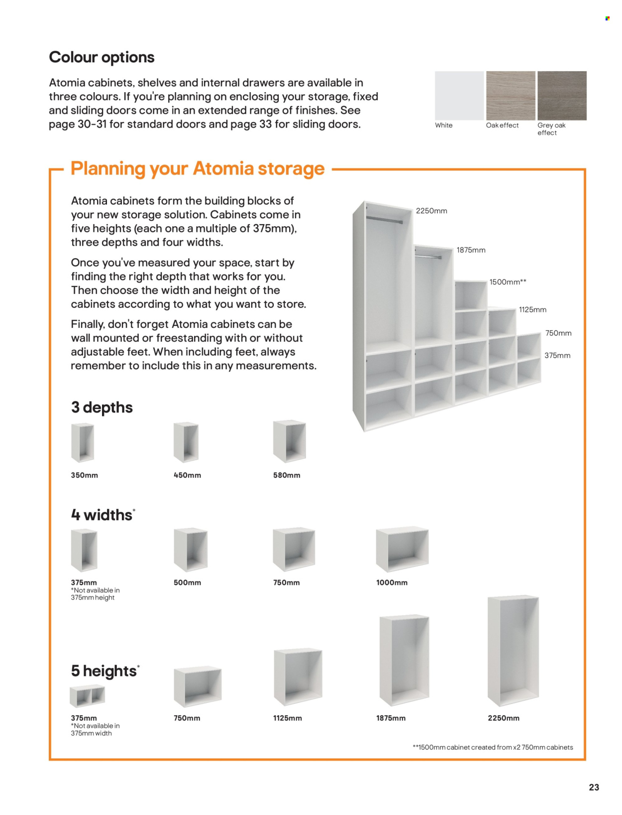 thumbnail - B&Q offer  - Sales products - cabinet. Page 23.