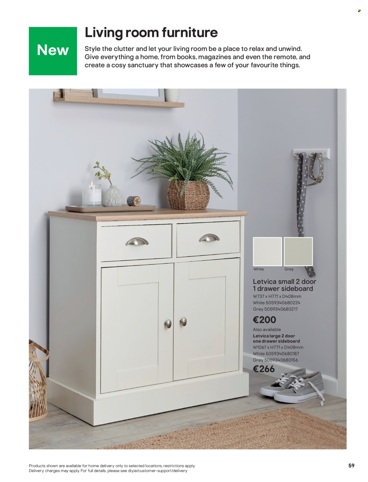 thumbnail - B&Q offer  - Sales products - sideboard. Page 59.