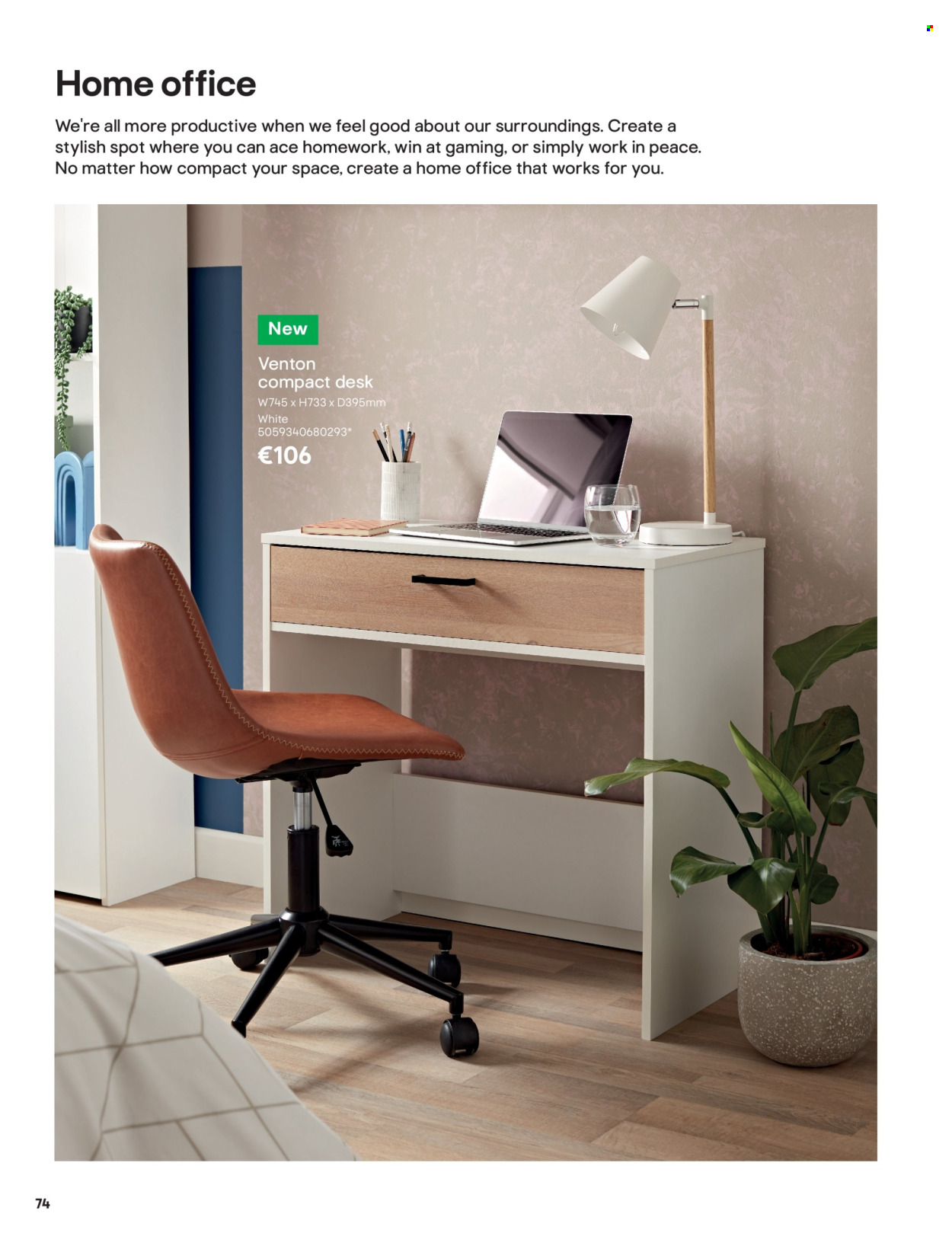thumbnail - B&Q offer  - Sales products - desk. Page 74.
