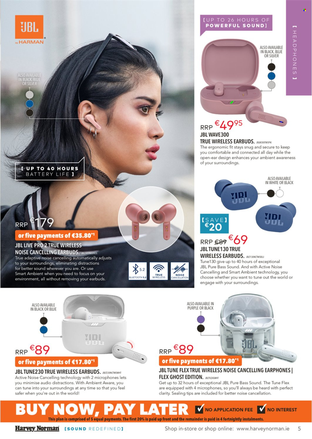 thumbnail - Harvey Norman offer  - 27.10.2022 - 24.12.2022 - Sales products - JBL, headphones, earbuds. Page 5.