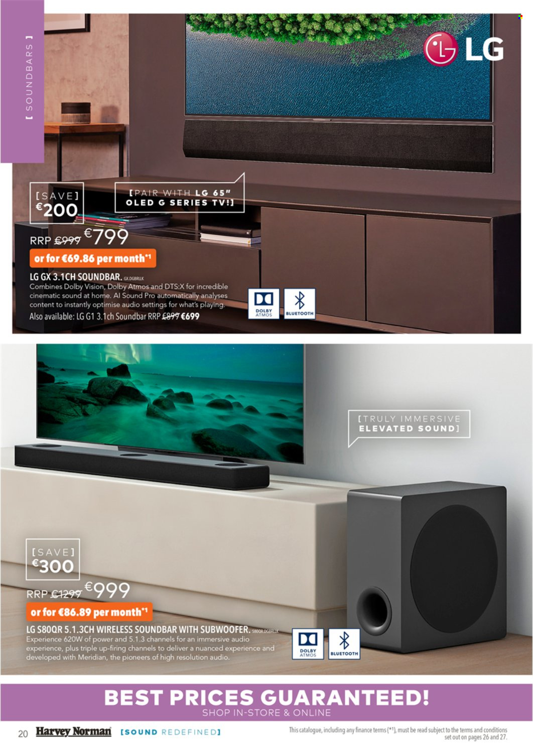 thumbnail - Harvey Norman offer  - 27.10.2022 - 24.12.2022 - Sales products - LG, TV, subwoofer, sound bar. Page 20.