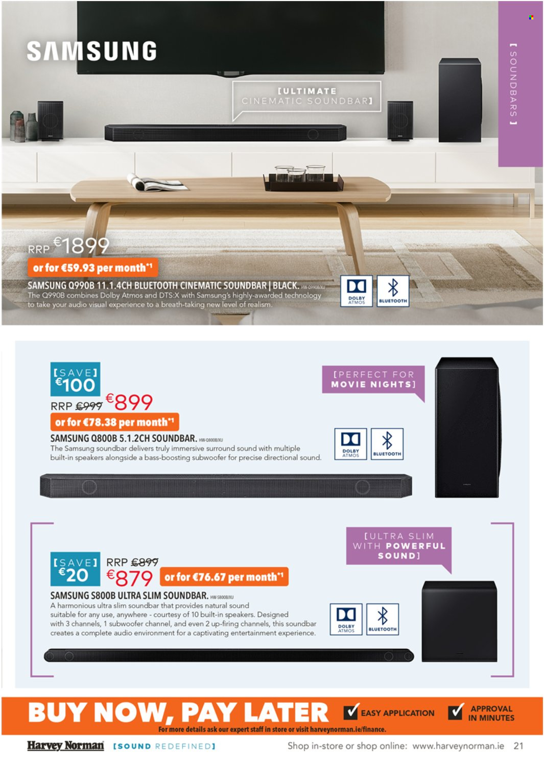 thumbnail - Harvey Norman offer  - 27.10.2022 - 24.12.2022 - Sales products - Samsung, speaker, subwoofer, sound bar. Page 21.