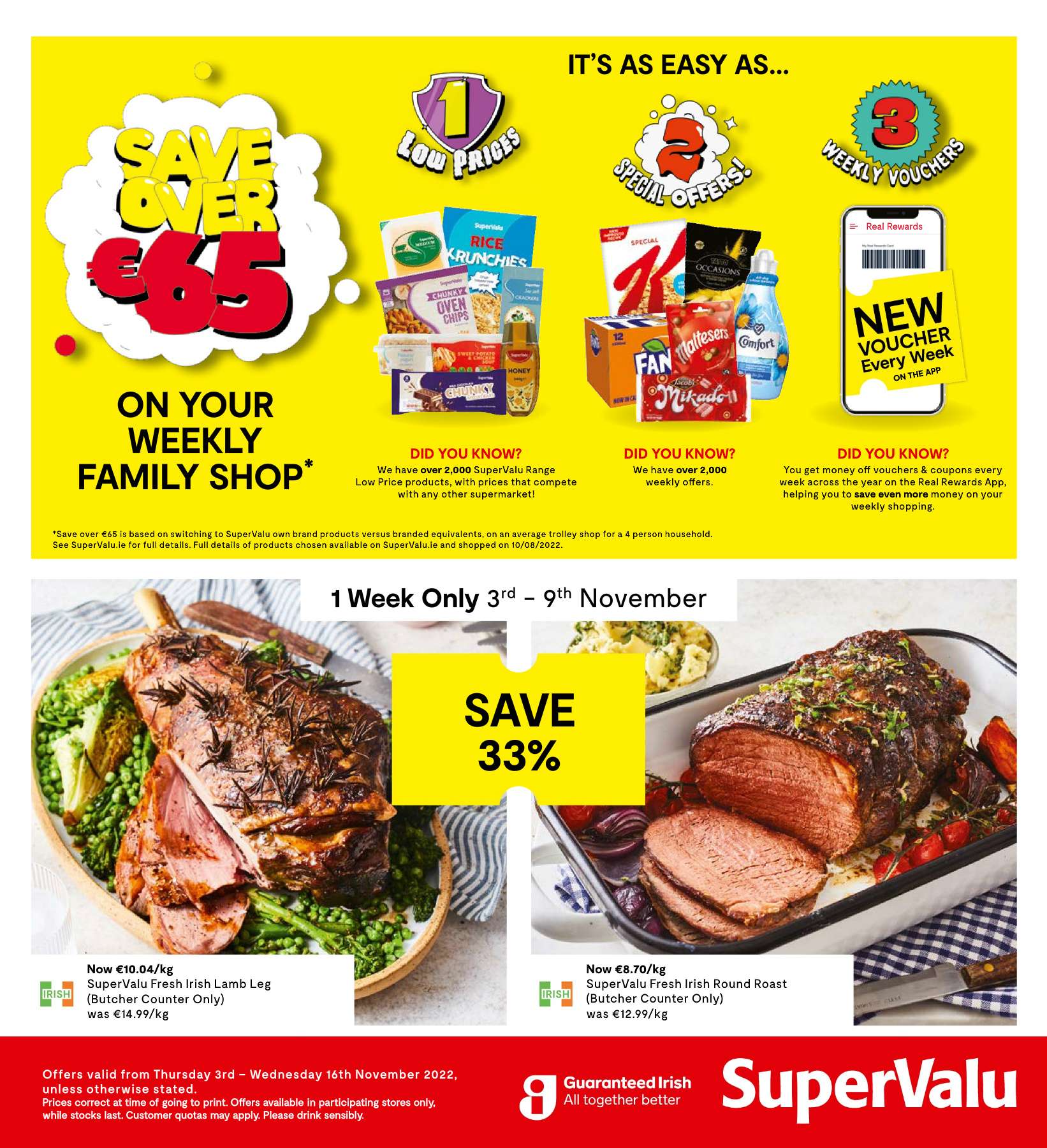 SuperValu offer - 03.11.2022 - 09.11.2022. Page 1