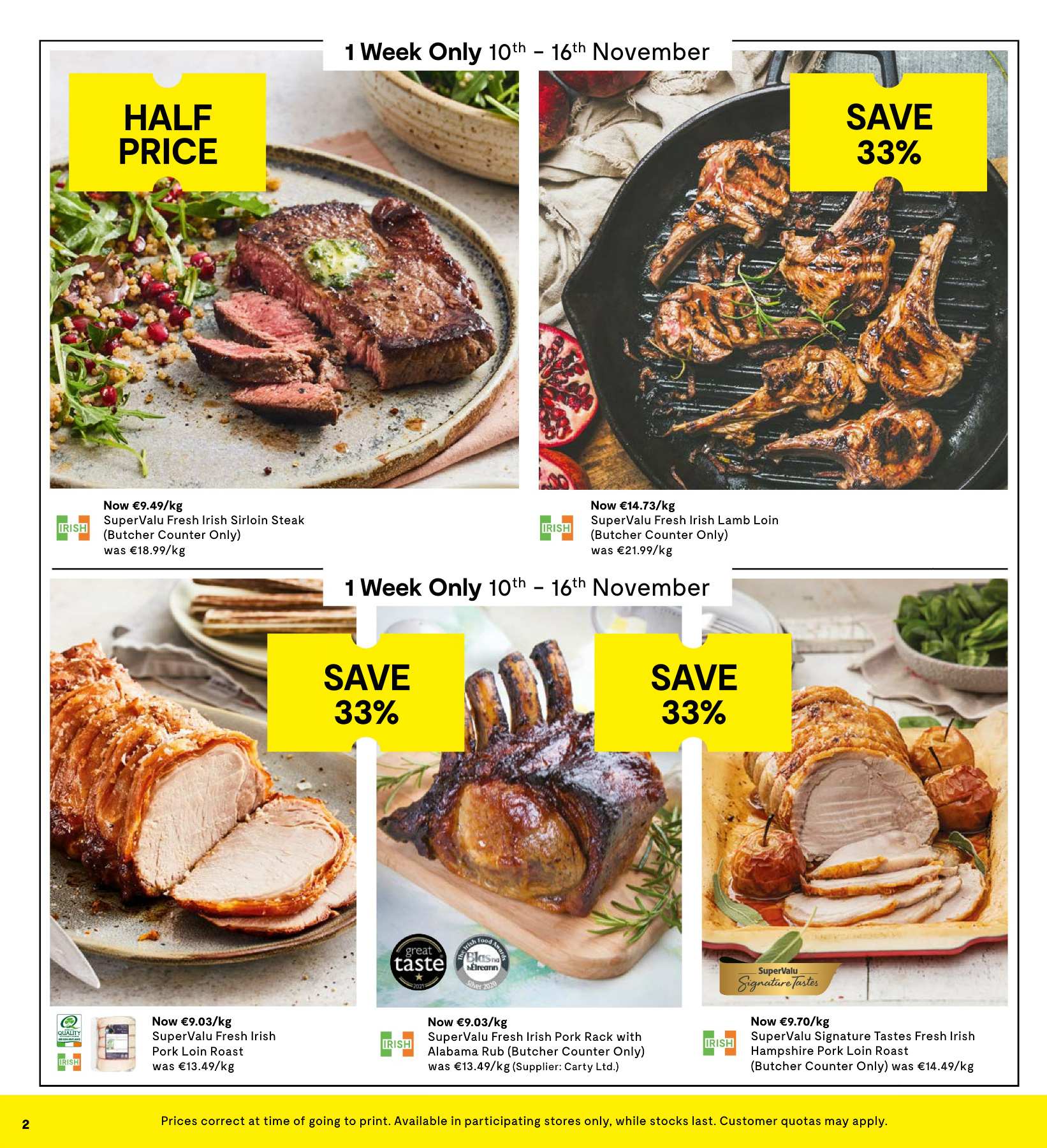 SuperValu offer - 03.11.2022 - 09.11.2022. Page 2