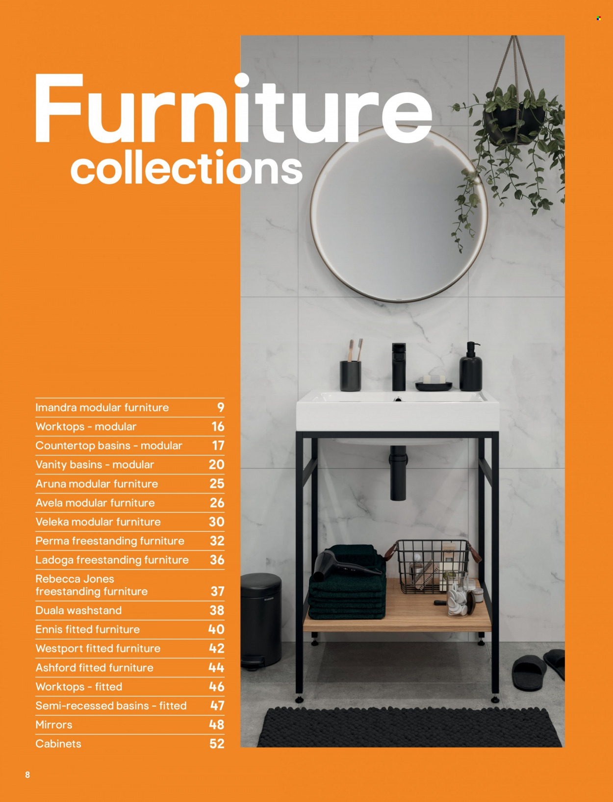 thumbnail - B&Q offer  - Sales products - vanity, mirror. Page 8.