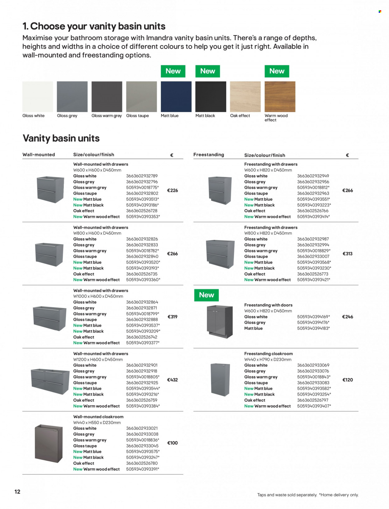 thumbnail - B&Q offer  - Sales products - vanity. Page 12.