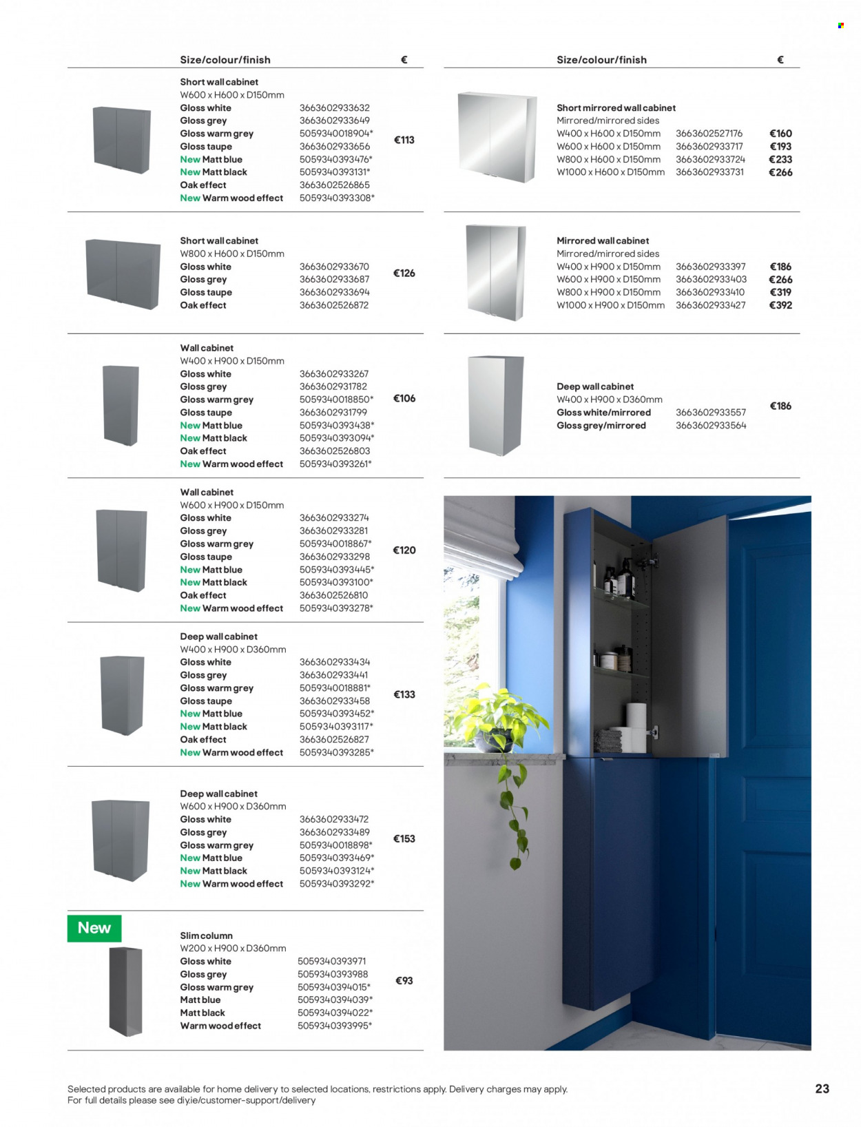thumbnail - B&Q offer  - Sales products - cabinet, wall cabinet. Page 23.