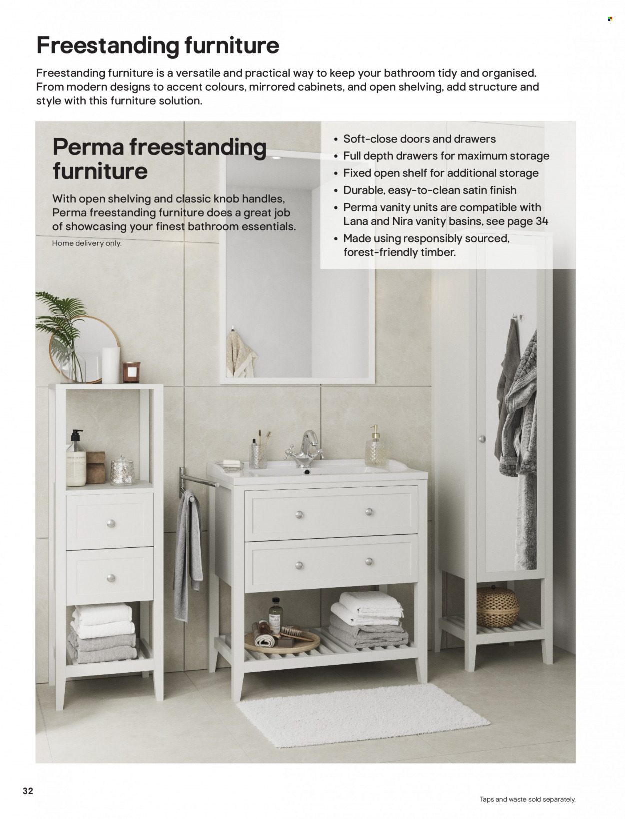 thumbnail - B&Q offer  - Sales products - shelves, vanity. Page 32.