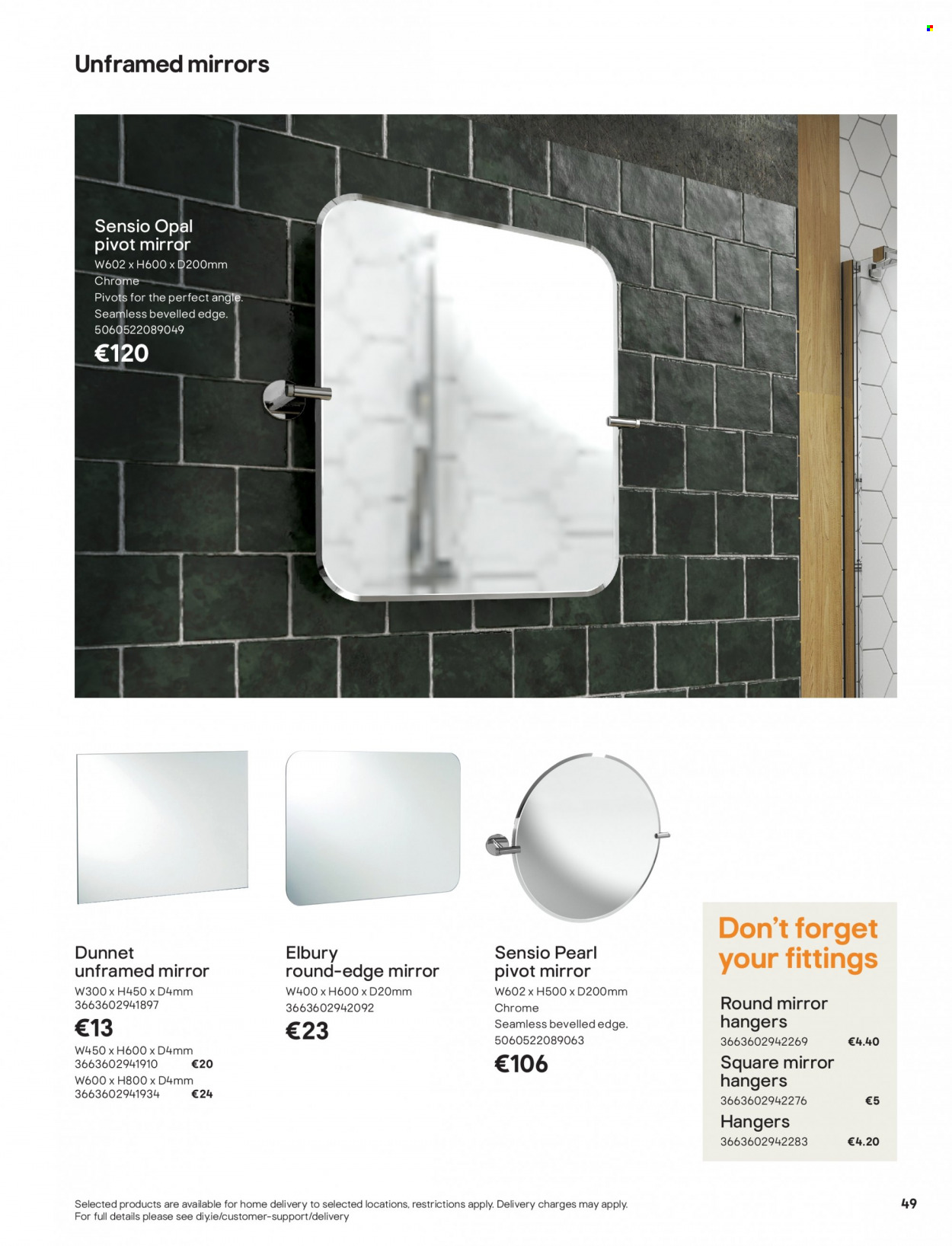 thumbnail - B&Q offer  - Sales products - mirror. Page 49.
