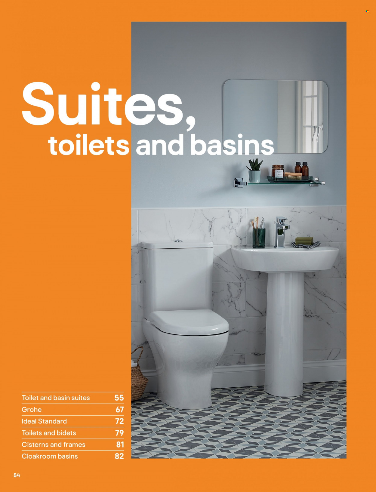 thumbnail - B&Q offer  - Sales products - Grohe, toilet. Page 54.