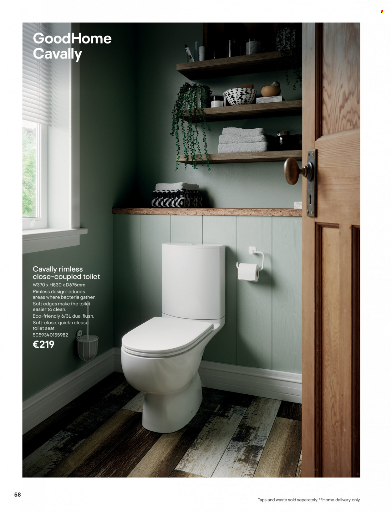 thumbnail - B&Q offer  - Sales products - toilet seat. Page 58.