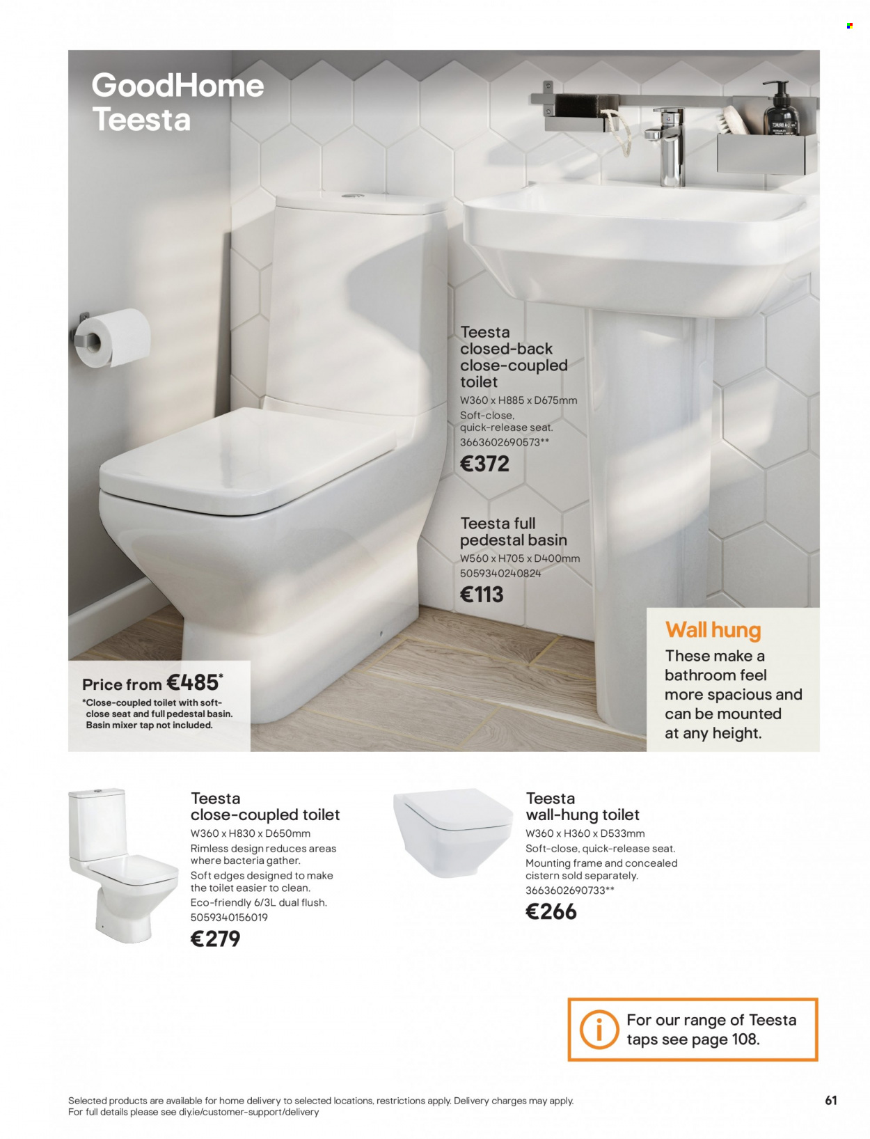 thumbnail - B&Q offer  - Sales products - toilet. Page 61.